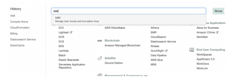 AWS console